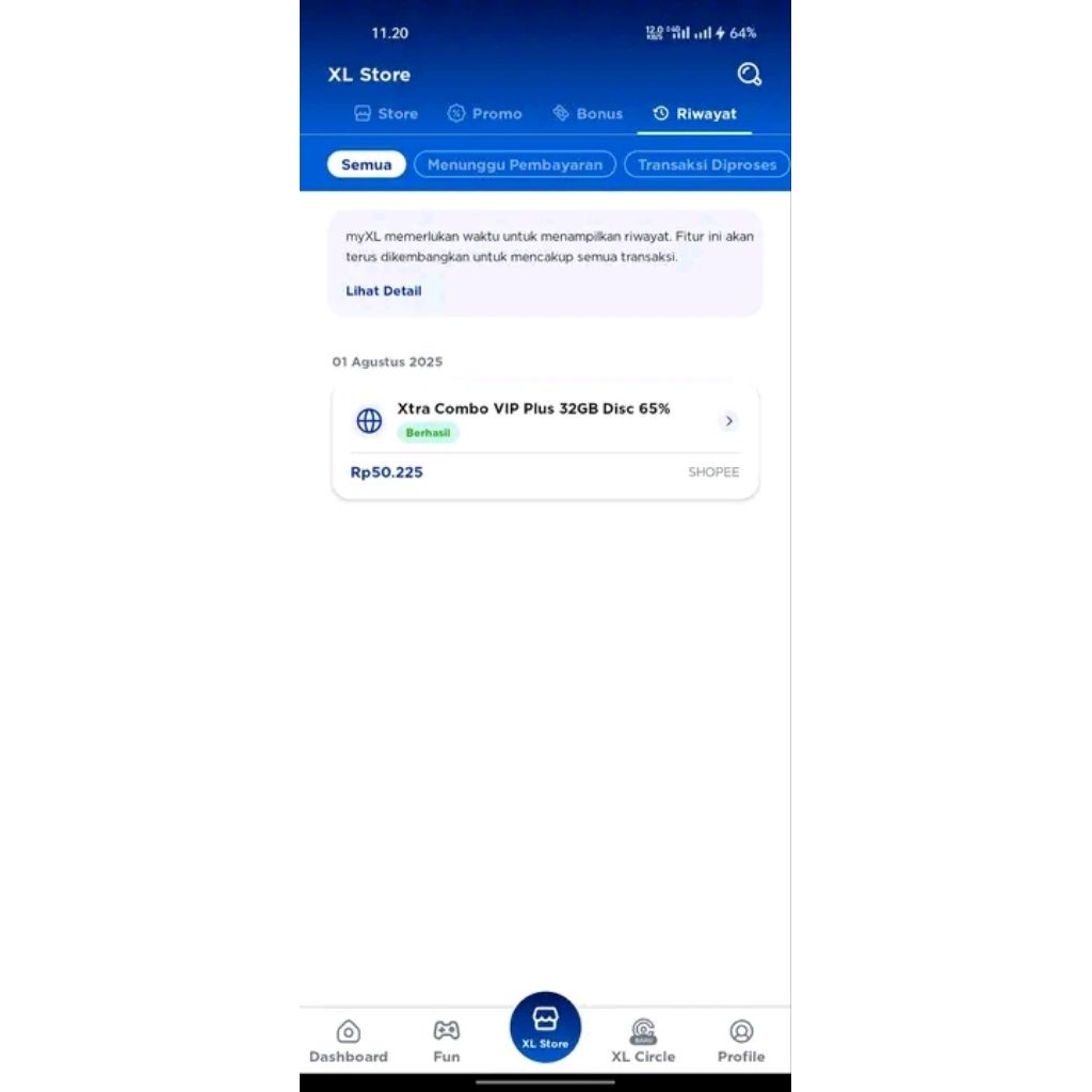 Kartu Xl vip plus diskon 65%