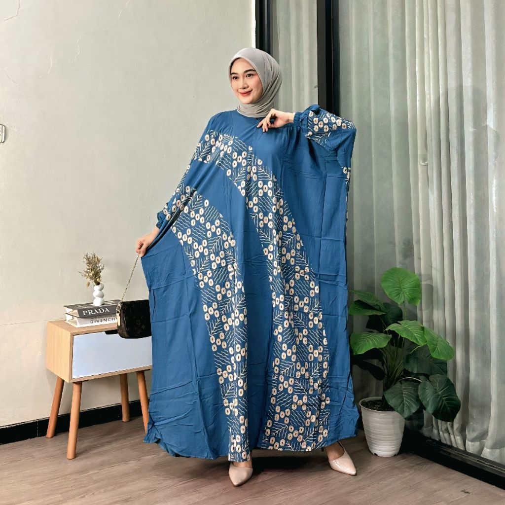 Baju Gamis Jumbo Rayon Premium – Dress Muslim Busui Ld170 Pb138