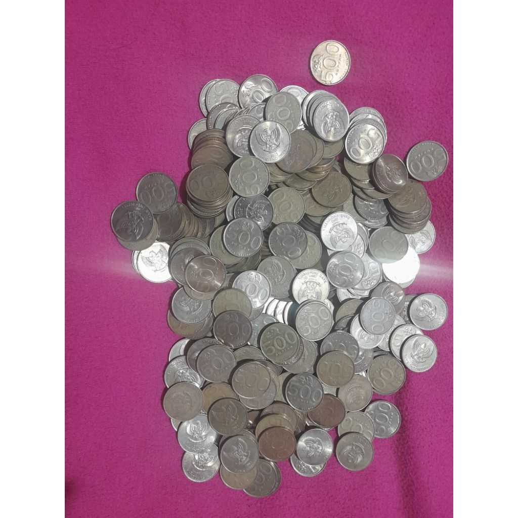 Pecahan uang  500 Asli