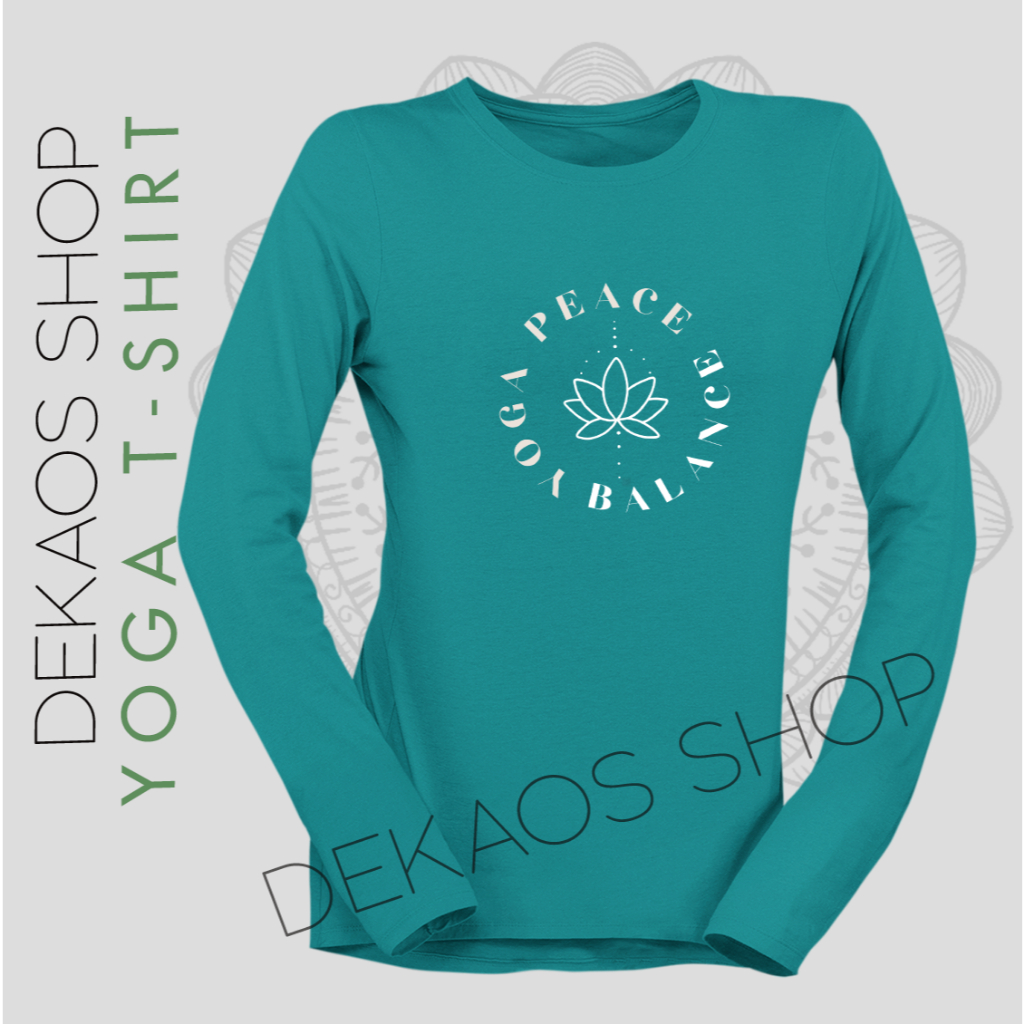 KAOS YOGA WANITA / BAJU YOGA LENGAN PANJANG / KAOS SENAM YOGA WANITA / KAOS SENAM LENGAN PANJANG / B