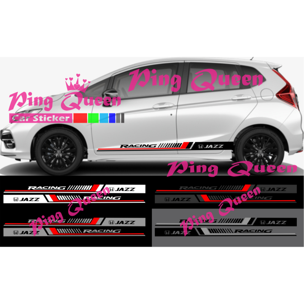 new sticker stiker mobil jazz cutting sticker mobil honda jazz