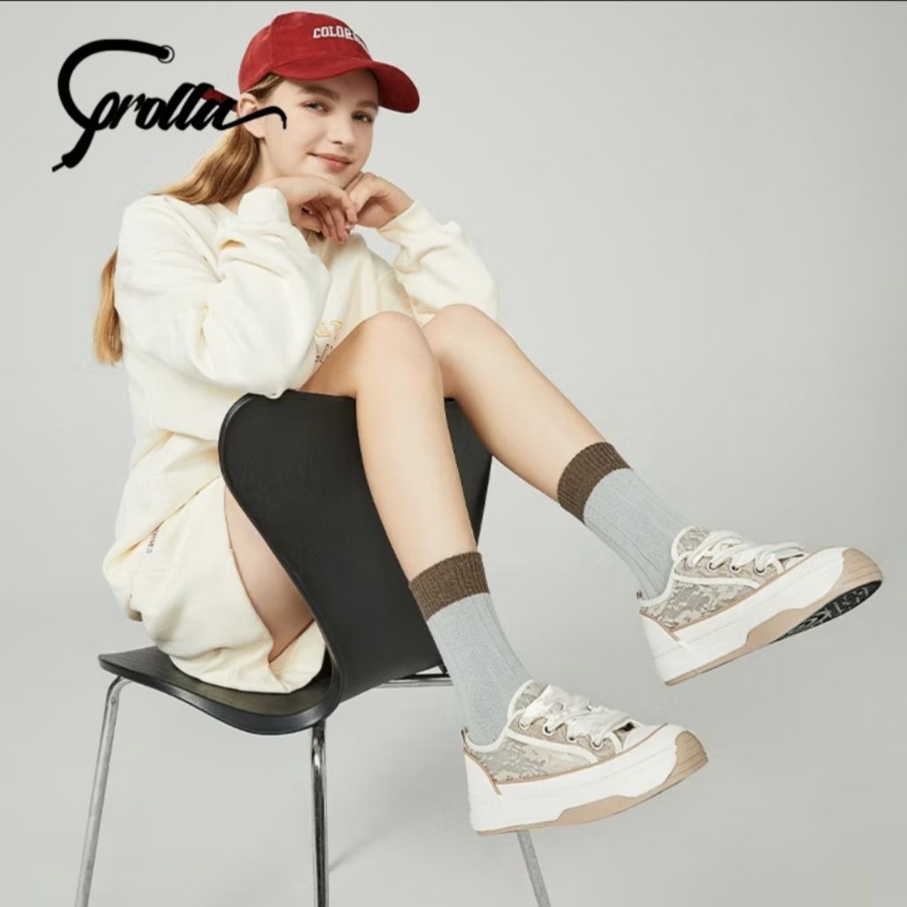 COROLLA Sepatu lace wanita sepatu slip on cewe casual