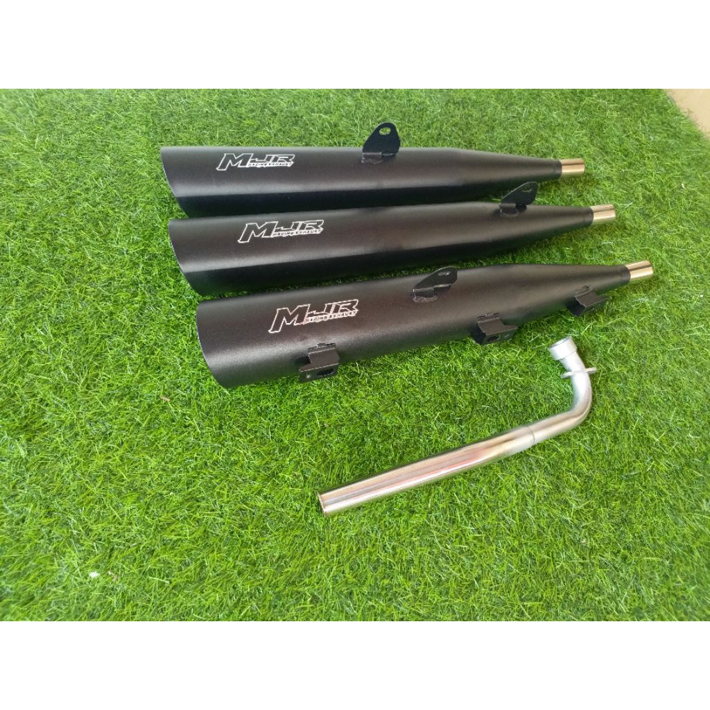 KNALPOT MODEL ORI STANDAR RACING ORIGINAL MJR UNTUK MOTOR BEBEK HONDA KARISMA X 125 SUPRA X 125 OLD 