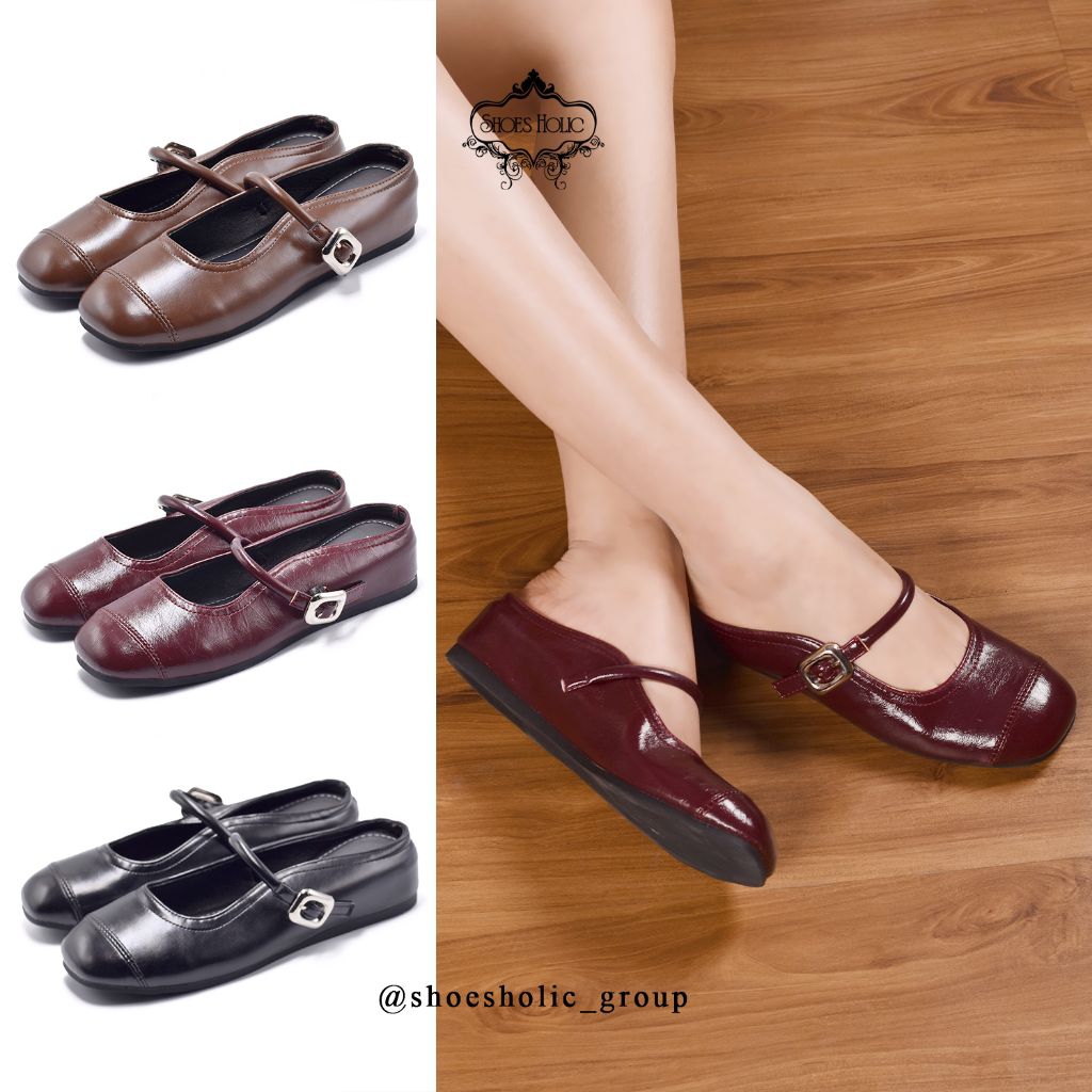 Sandal Big Heels Hak 2cm Wanita Import 208-2 [3 warna]