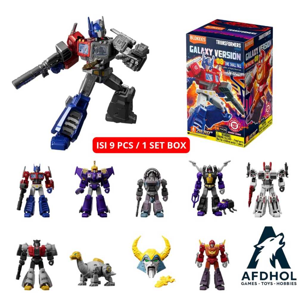 BLOKEES TRANSFORMERS GALAXY VERSION 08 GV08 ONE SHALL SERIES MODEL KIT ROBOT 71108 FIGURES OPTIMUS P