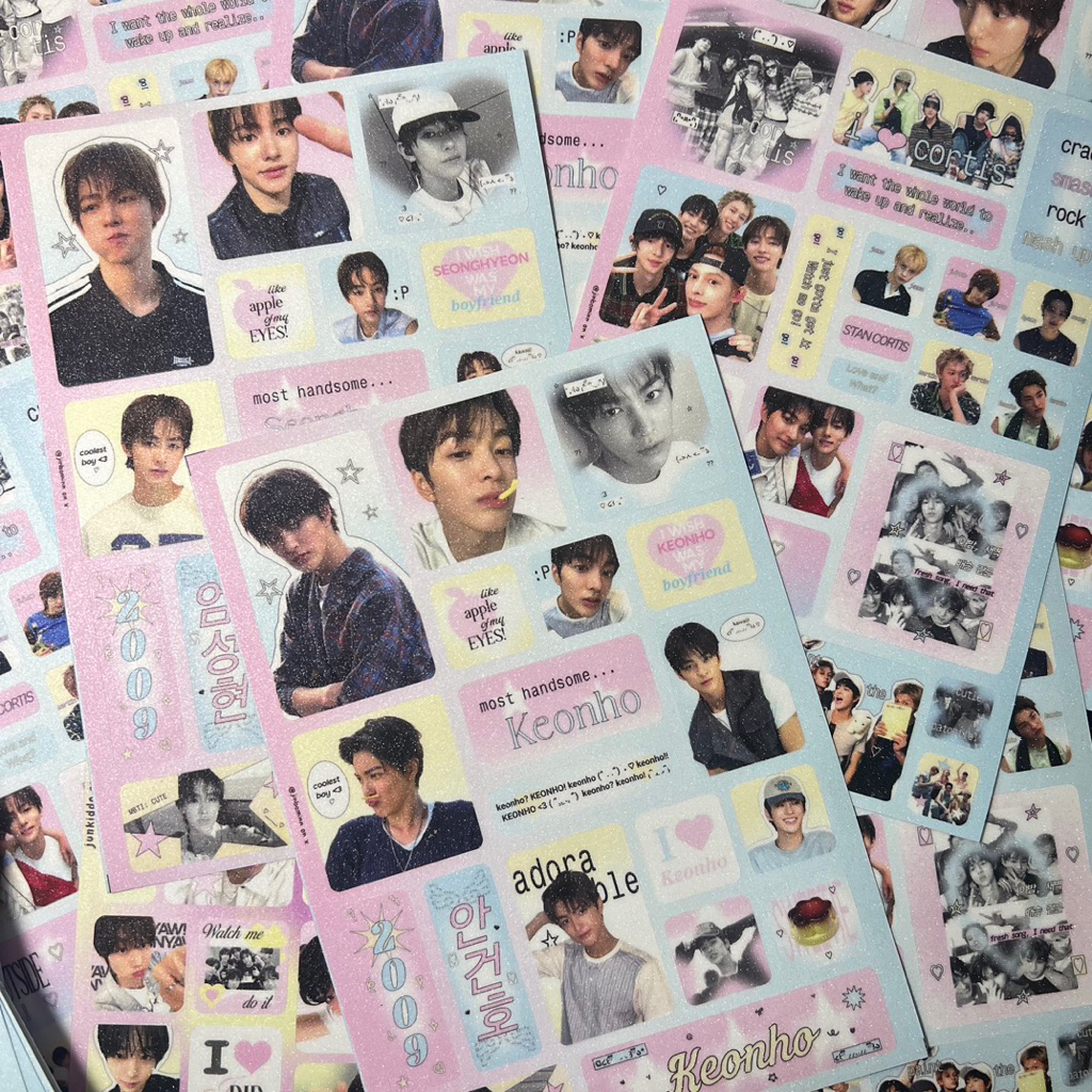 

Glitter Sticker Sheet CORTIS Bighit fanmade fankit unofficial (KHUSUS PRE ORDER ONLY) BACA DESKRIPSI!