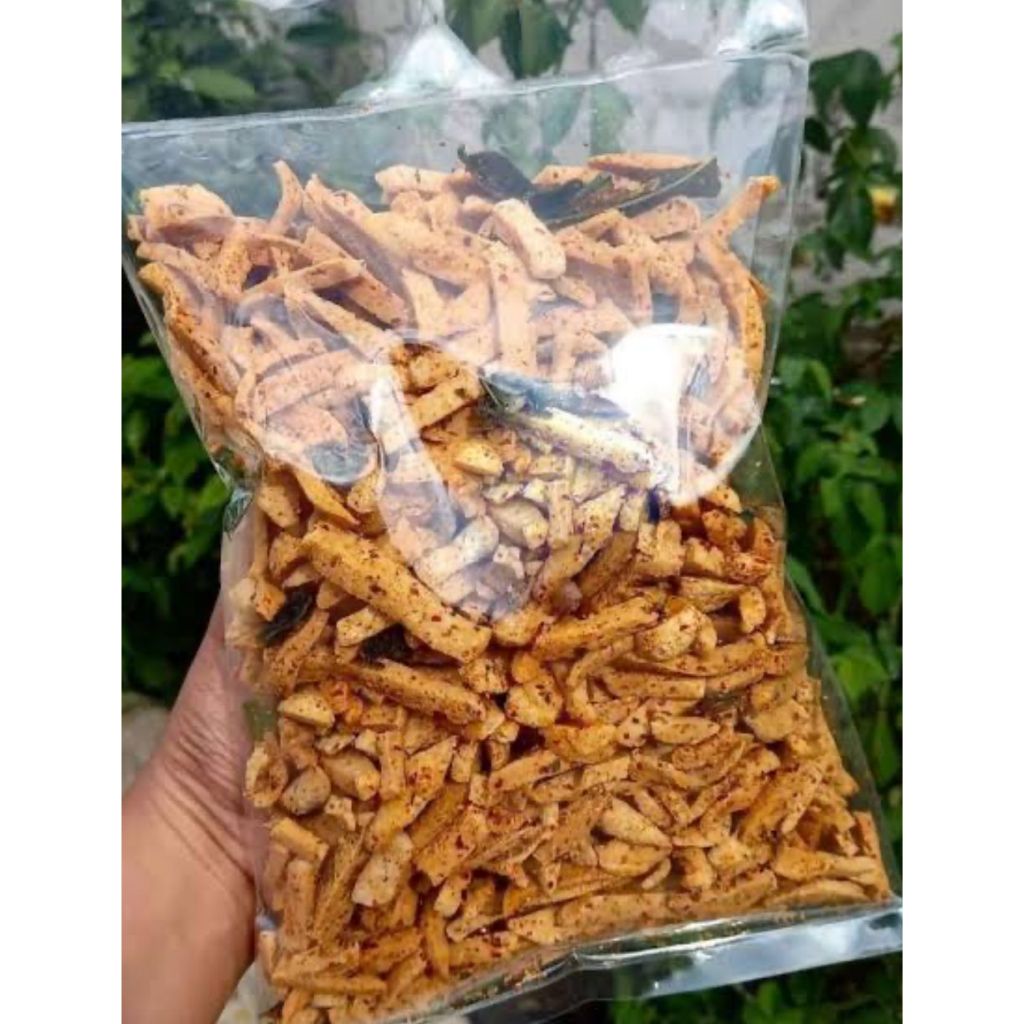 

BASRENG VIRAL 500GR Basreng Pedas Daun Jeruk Cemilan Goreng Pedas Cikur Daun Jeruk Lebih Murah Renyah & Berkualitas Terjamin