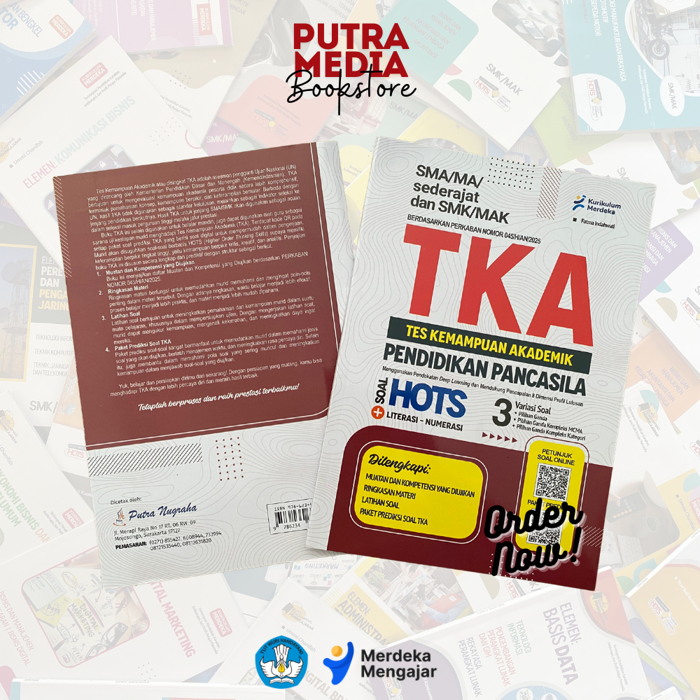 (FREE KUNCI JAWABAN) BUKU TKA : Tes Kemampuan Akademik PENDIDIKAN PANCASILA SMA/MA/SMK/MAKHOTS