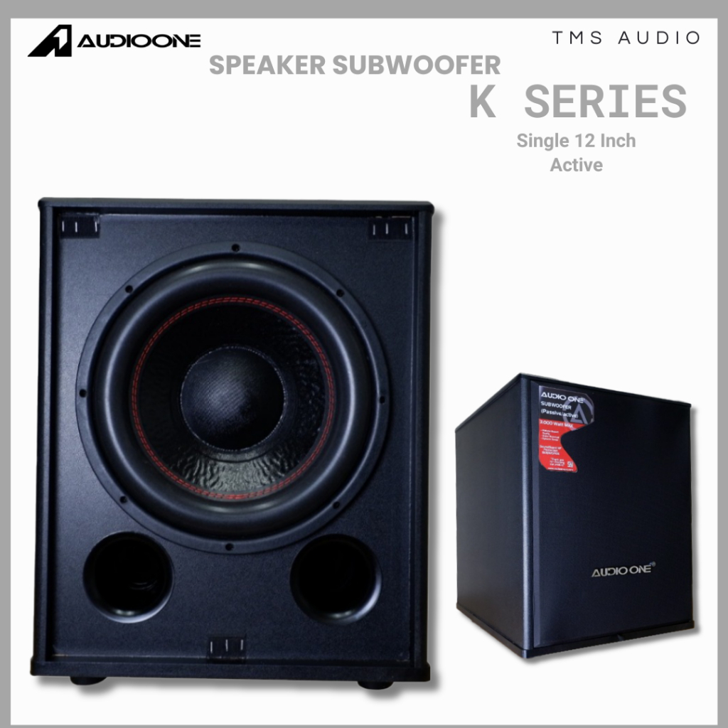 Subwoofer Karaoke Aktif 12 Inch Audio One K-112 XB-112 Original Sub 12 Inch GARANSI | TMSAUDIO