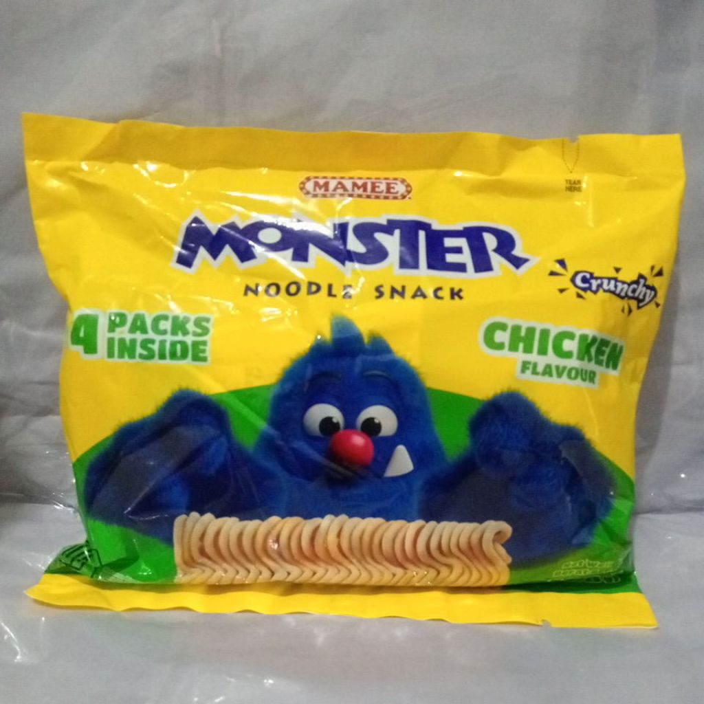 

Mamee Monster Noodle Snack Chicken Flavour Isi 4