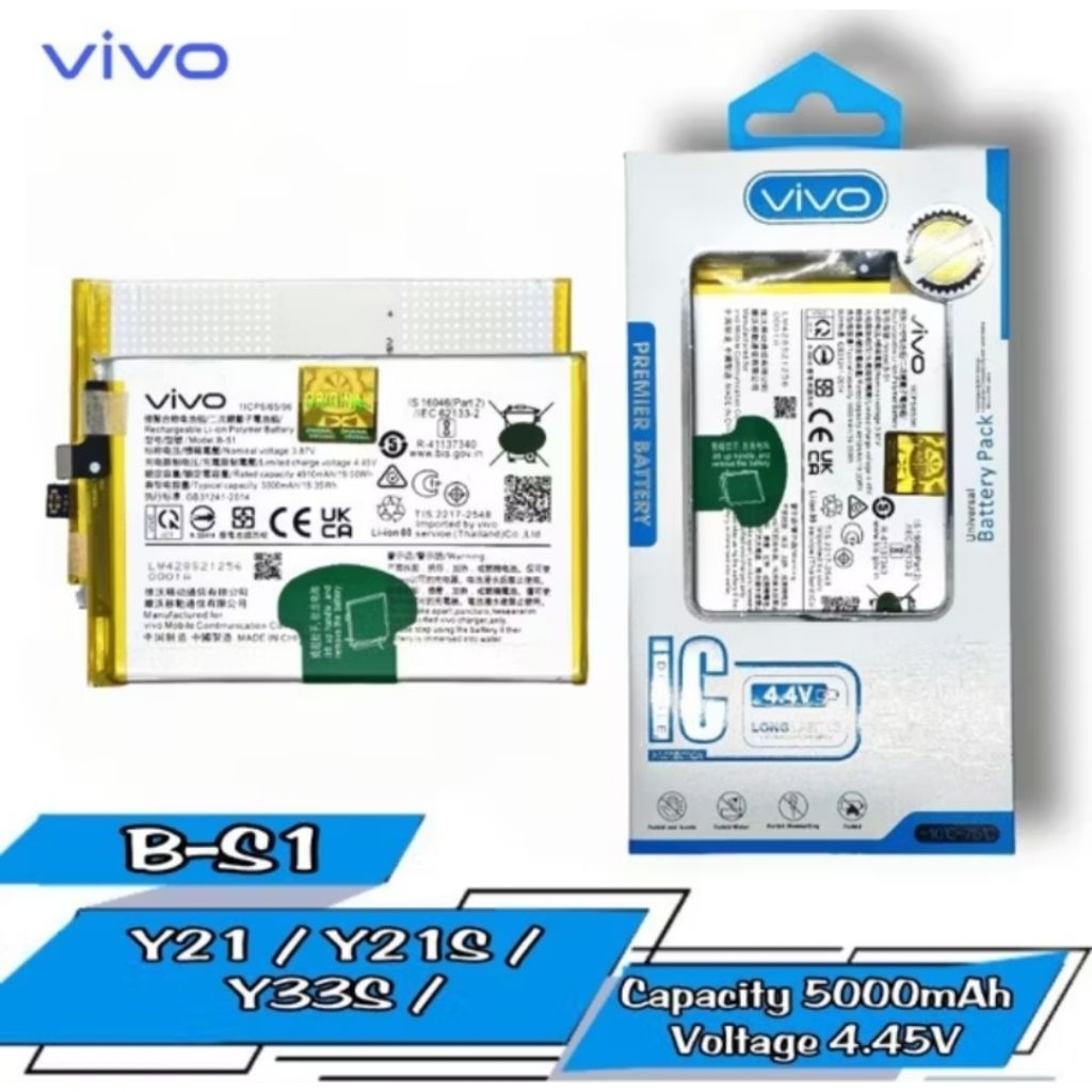 BATERAI HP VIVO Y33S Y21 2021 Y21S B-S1 ORIGINAL