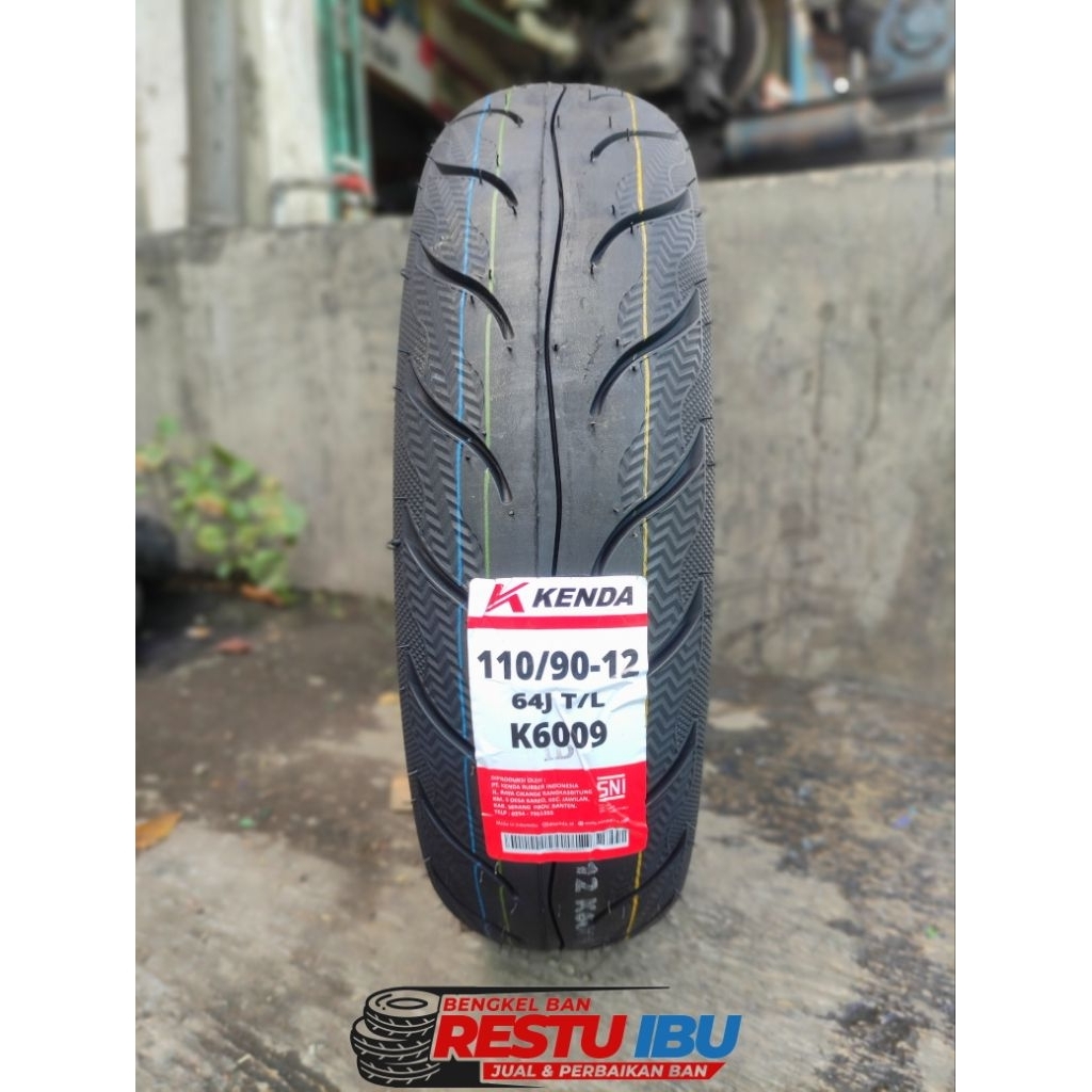 Ban Tubeles Scoopy 110/90-12 Merek Kenda K6009