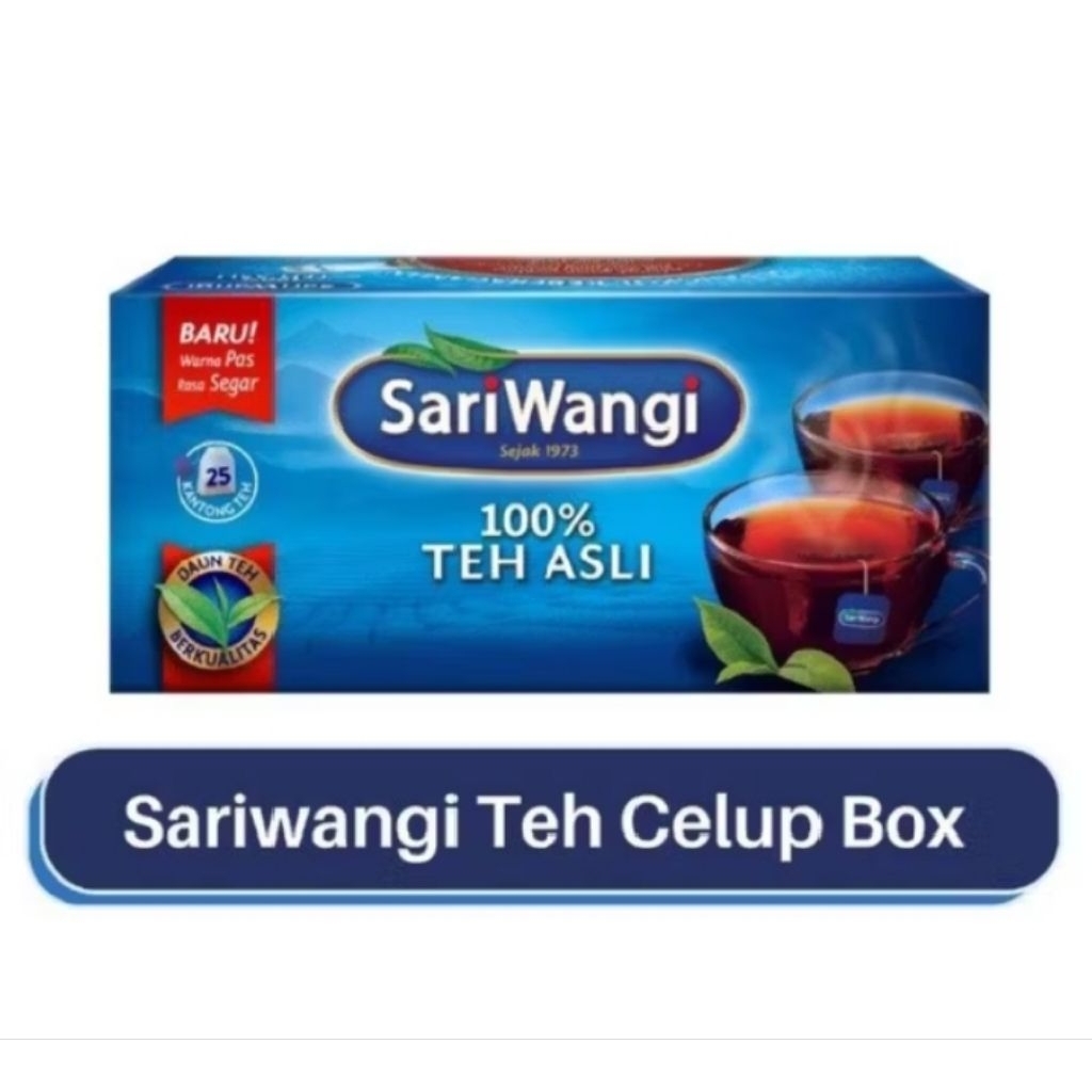 

Sariwangi 100% Teh Asli Isi 25 Kantong Teh