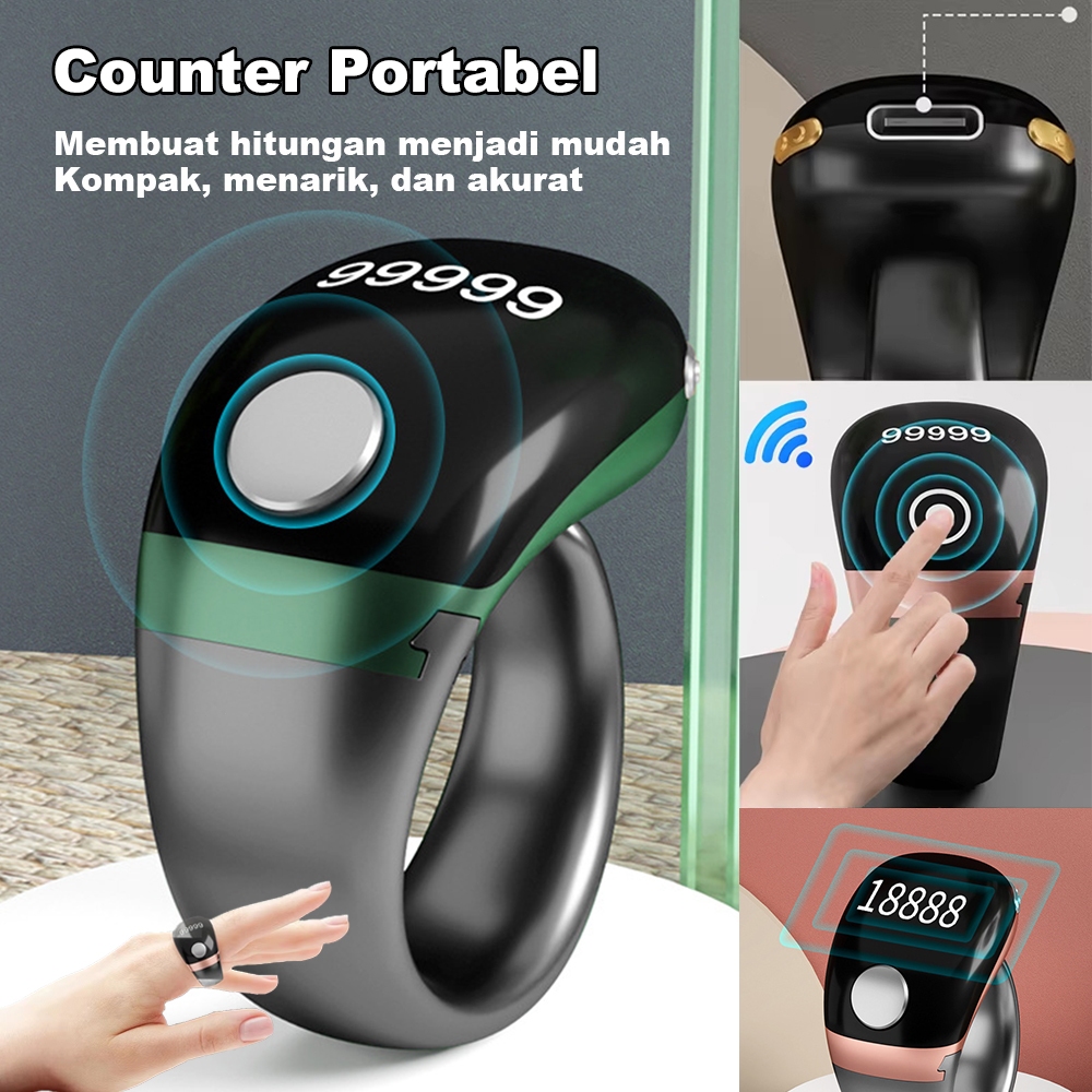 Zikr Ring Lite Zikr Ring Noor Zikr Ring Flex Lite Cincin Tasbih Digital Kabel Cas Zikr Ring includin