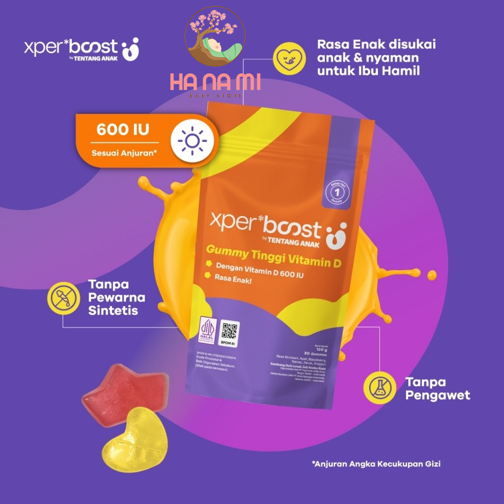 Expert Boost Vitamin D / Expert Boost - Gummy Vitamin D 600 IU Anak dan Dewasa