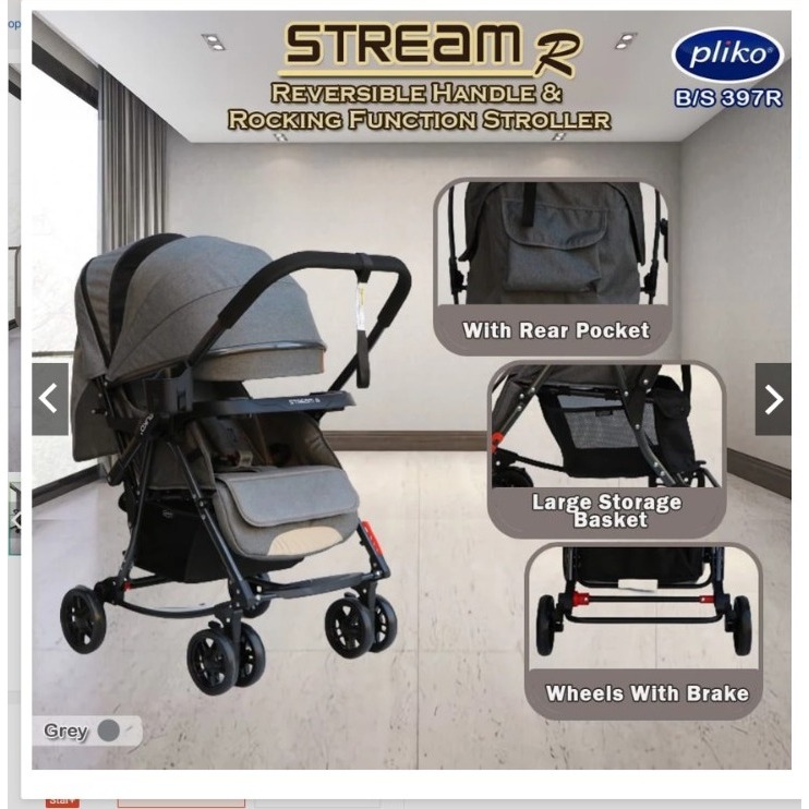 Stroller Pliko Stream R 397R / Stroller Bayi Pliko 387 Stream PRELOVED