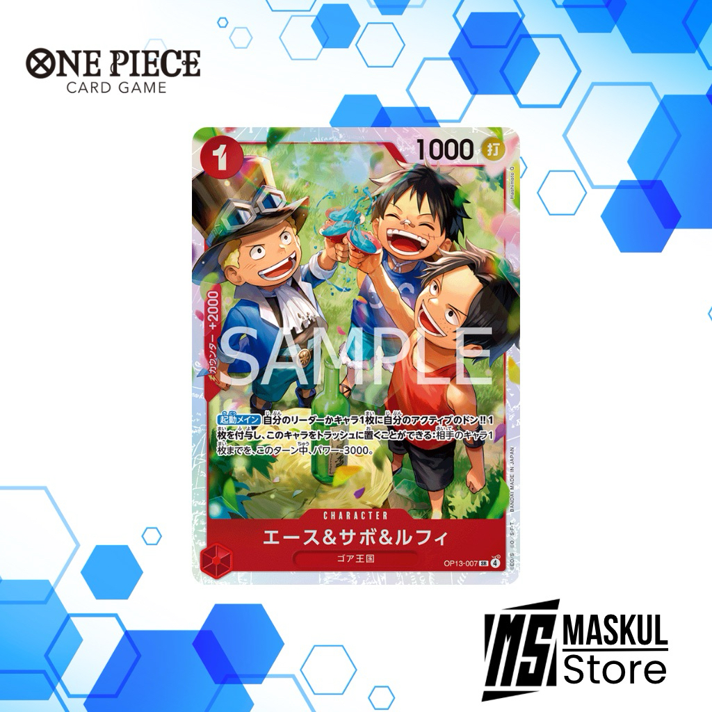 Ace & Sabo & Luffy SR OP13-007 One Piece TCG