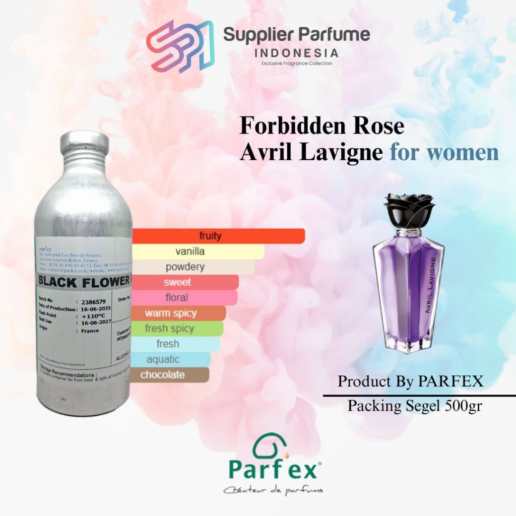 AVRIL FORBIDEN ROSE/ASHANTY Product By PARFEX Segel 500gr