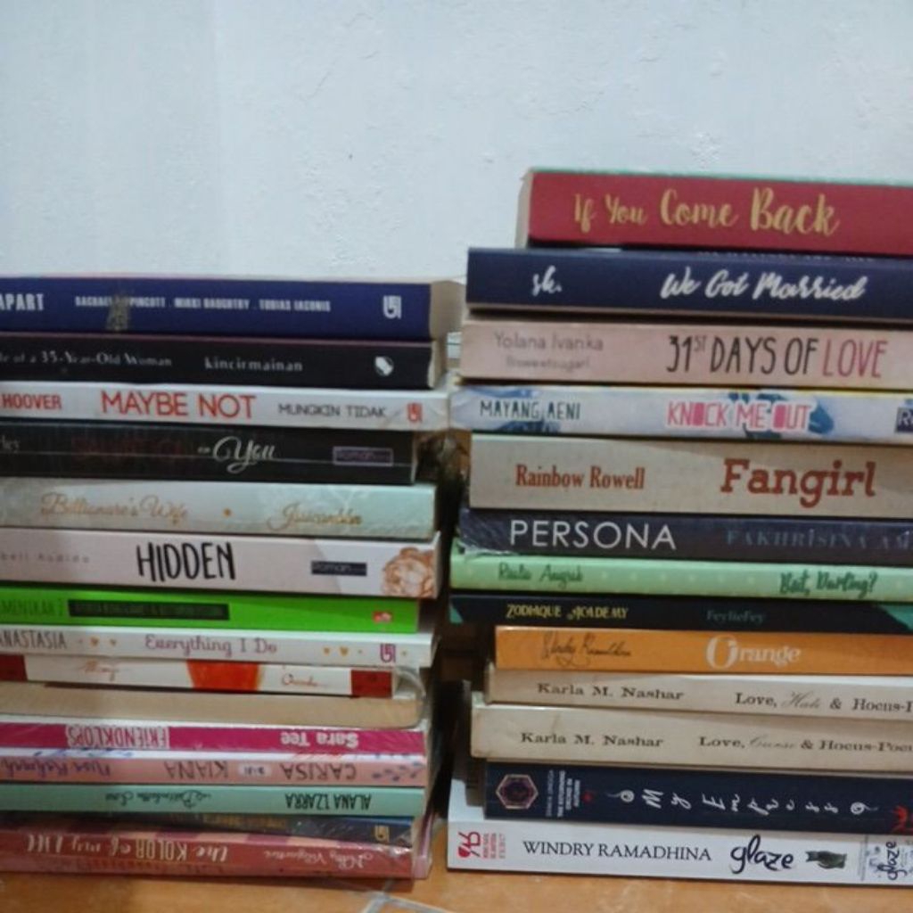 Obral Buku Novel Romansa Remaja/ Dewasa Original
