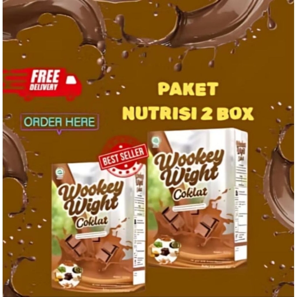 

Wookey Weight 2 Box - Susu Coklat Chocolate Penggemuk Dan Penambah Berat Badan