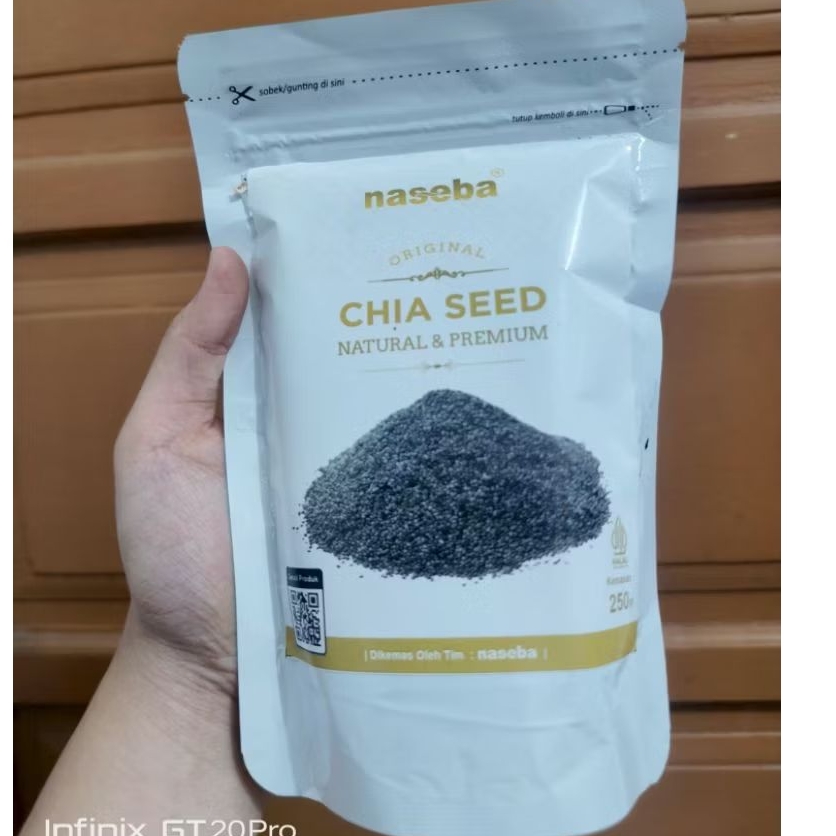 

Premium Organic Chia Seed 250 Gram Kemasan FoodGrade