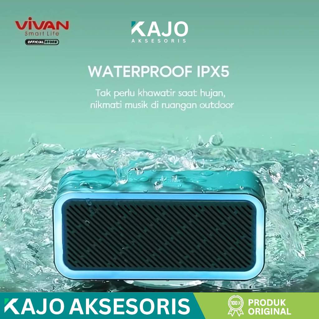 SPEAKER BLUETOOTH VIVAN VS6 WATERPROOF IPX5  GARANSI RESMI VIVAN ORI
