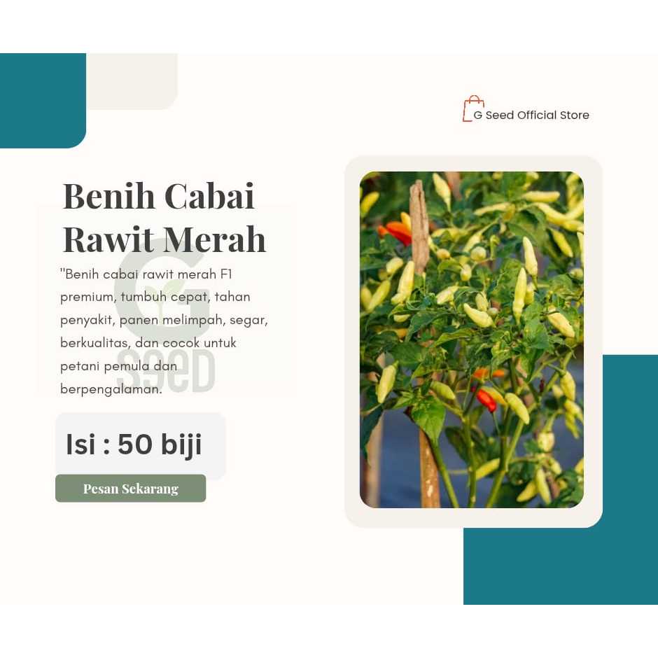 Benih Cabe Rawit F1 Repack | Benih Unggul Murah Terlaris