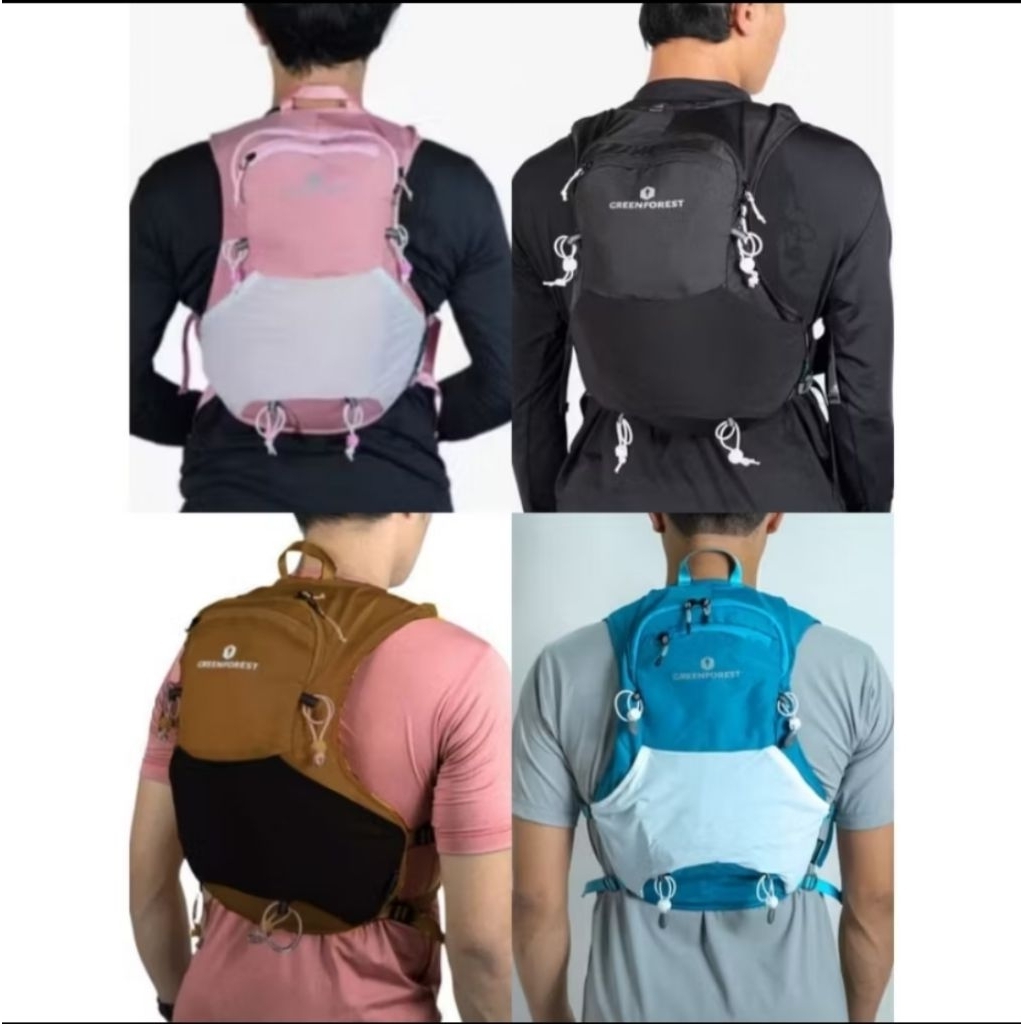 Hydropack Greenforest Arvensis 10L Hydration Pack Tas Running Gowes Trail Run Hiking Original