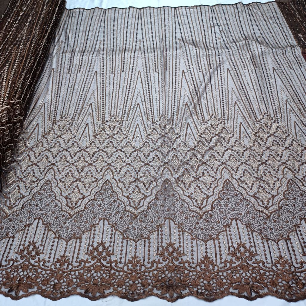 Kain tile payet stone mewah / kain tile kebaya wanita