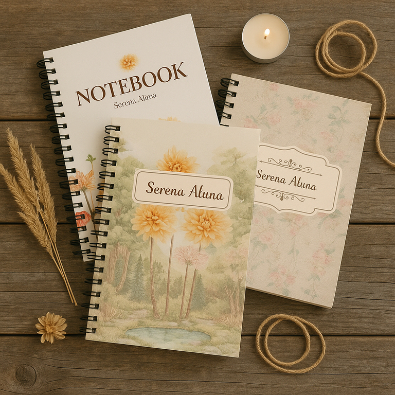 

A5 Spiral Notebook Free Custom Nama