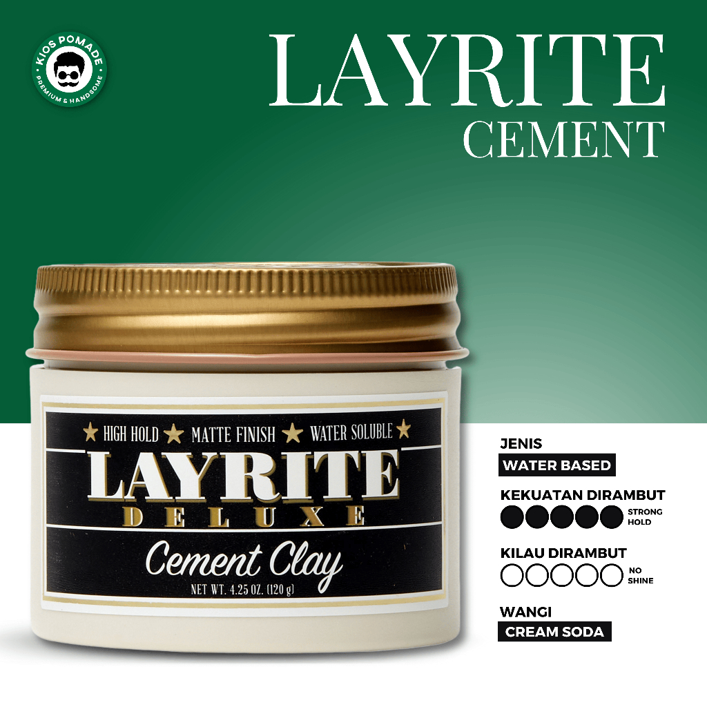 Pomade Layrite Cement Clay Import Original