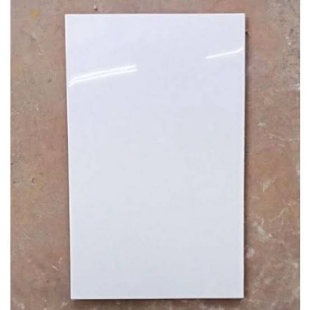 Keramik 25x40 Putih Polos asia Tile grade B murah