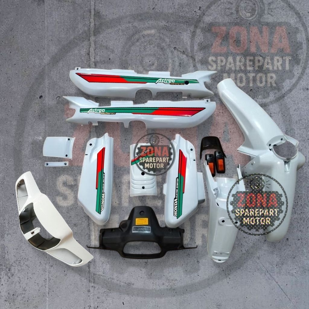 PAKET COVER BODY BODI FULLSET HALUS HONDA ASTREA GRAND SABIT LEGENDA IMPRESSA PAKAI BATOK DEPAN LEGE
