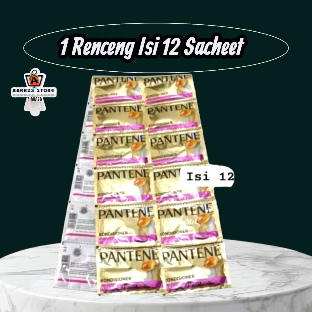 Shampo Pantene Conditioner Gold 1 Renceng isi 12 Sacheet
