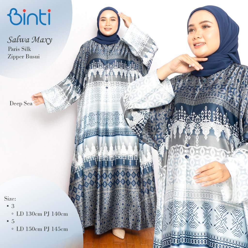 SALWA MAXY ENTER /GAMIS SILK JUMBO / LD UP TO 140 / MAXY GAMIS MUSLIM MOTIF GRADASI