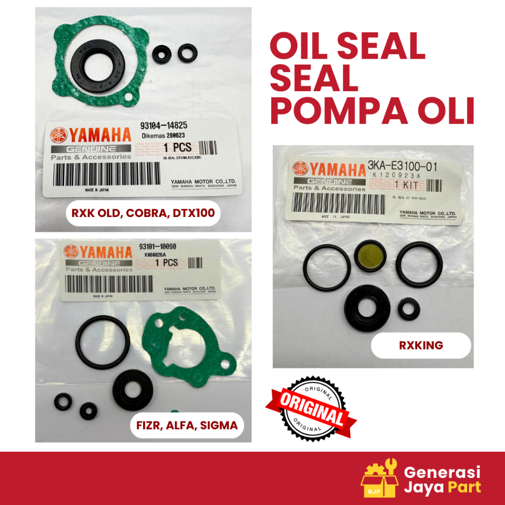 Seal Oil Sil Pompa Oli Sil Oli 93101 RX OLD COBRA DTX100 3KA RXKING 93104 F1ZR FORCE 1 ALFA SIGMA CH