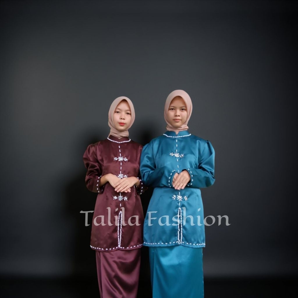 Baju Kurung Wanita Melayu Velvet | Set kondangan wanita melayu