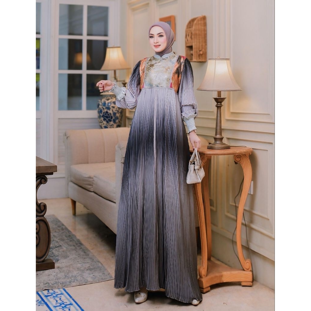 MANSYA series BY.  YODIZEIN  SYARI INDONESIA / Gamis set Hijab / Gamis set Terbaru
