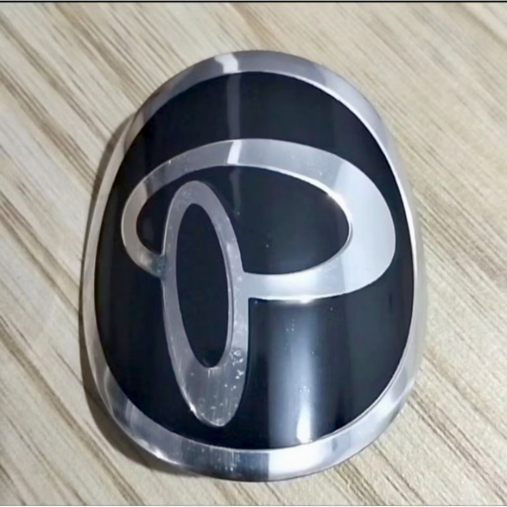 Emblem Polygon original Vintage logo head badge sepeda Polygon NOS