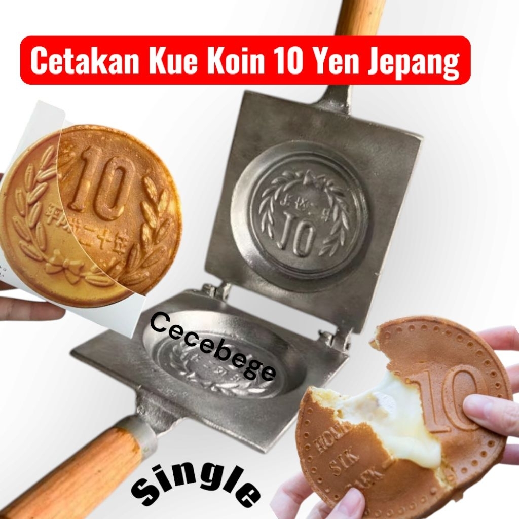 Cetakan kue koin 10 Yen Jepang cetakan kue koin jepang cetakan kue koin mozarella cetakan kue koin p