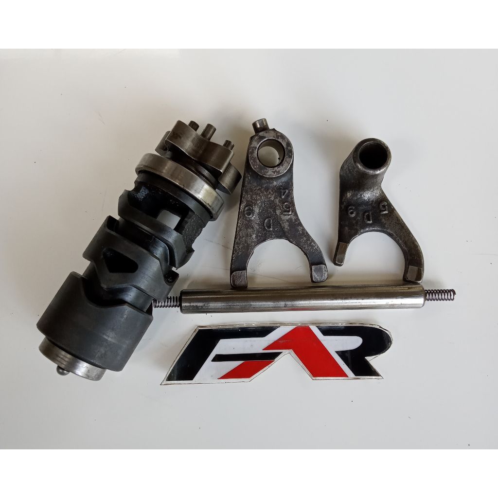 Yamaha Jupiter Z New Vega ZR 5D9 Gear Speed Shift Drum Botolan Gigi Rasio Garpu Fersneleng Pemindah 