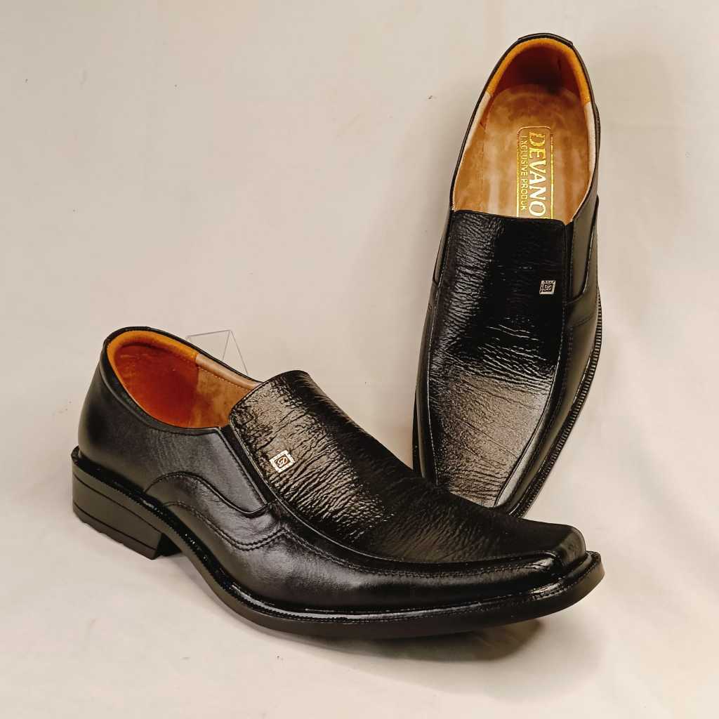 SEPATU PANTOFEL KULIT PRIA SEPATU KULIT DEVANO EXLASO  PRIA SEPATU KANTOR PANTOFEL FORMAL KULIT PRIA