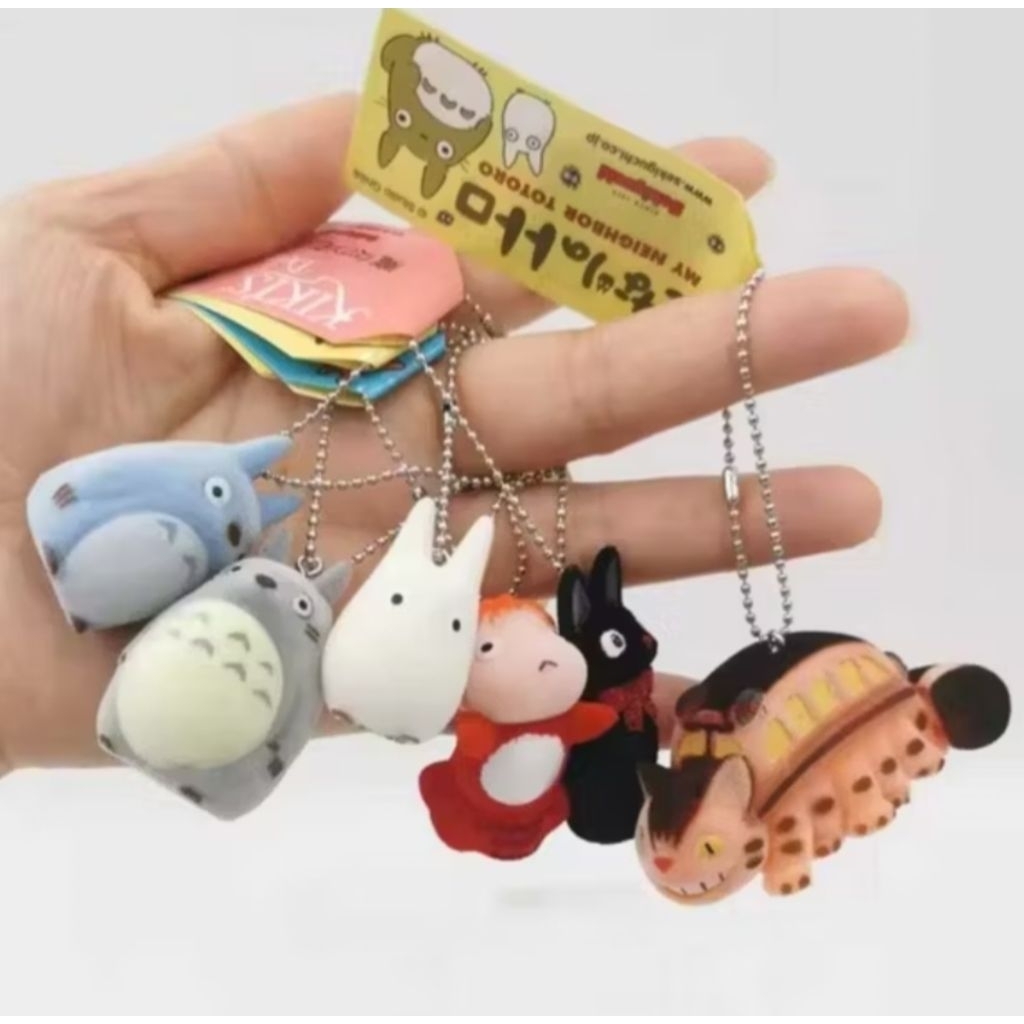 GHIBLI KEYCHAIN SET OF 6 ORIGINAL