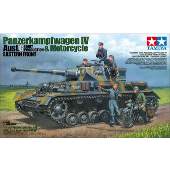 Tamiya 25209 1:35 DT. PzKpfw.IV Ausf.G m. Krad Ost F. - Model Making kit, Plastic kit, Assembly kit,