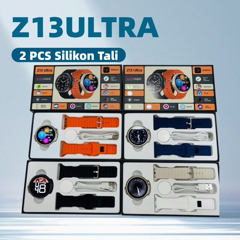 Smartwatch Z13 Ultra Original - AMOLED 1.52" Dynamic Island, GPS + Alipay, Android/iOS