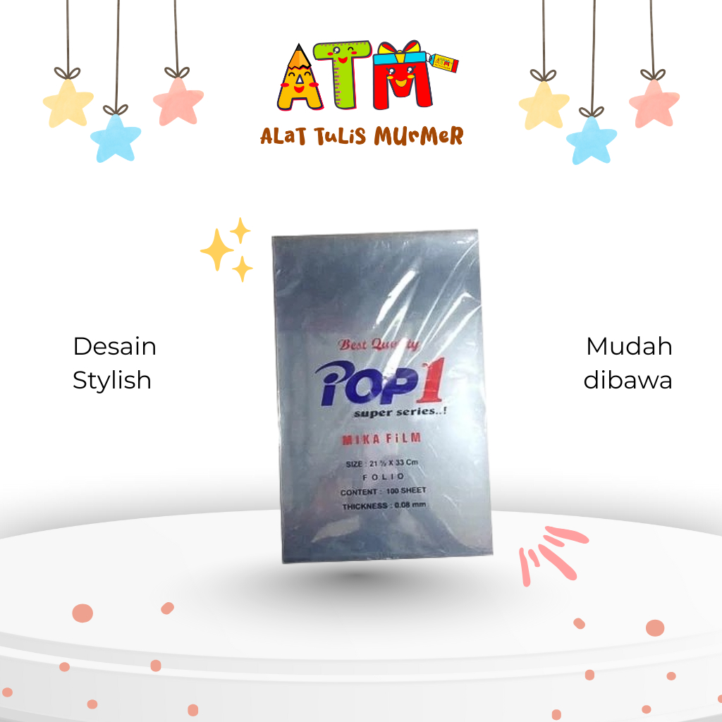 

Cover Mika / Plastik Mika / Sampul / Mika P1 Bening TBL 0.25-Polos