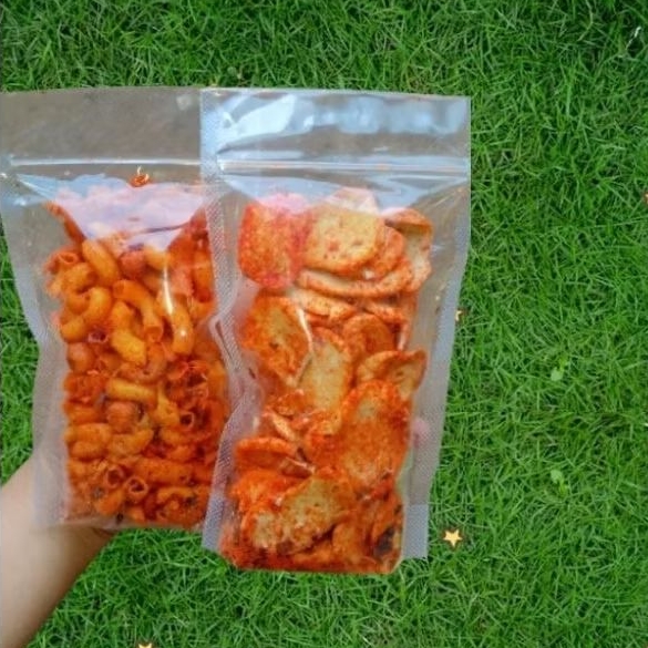 

Makroni Pedas daun jeruk bumbu luekoh