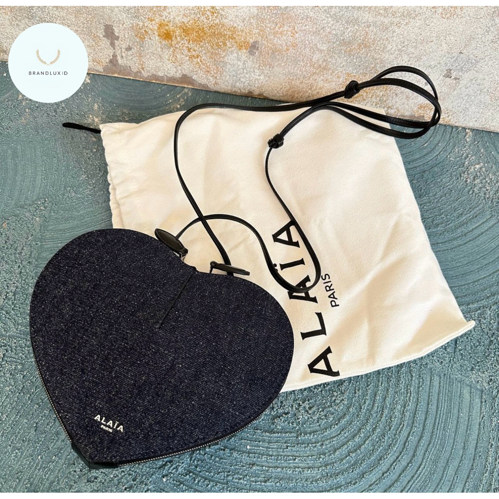 Alaia Coeur Bag Denim