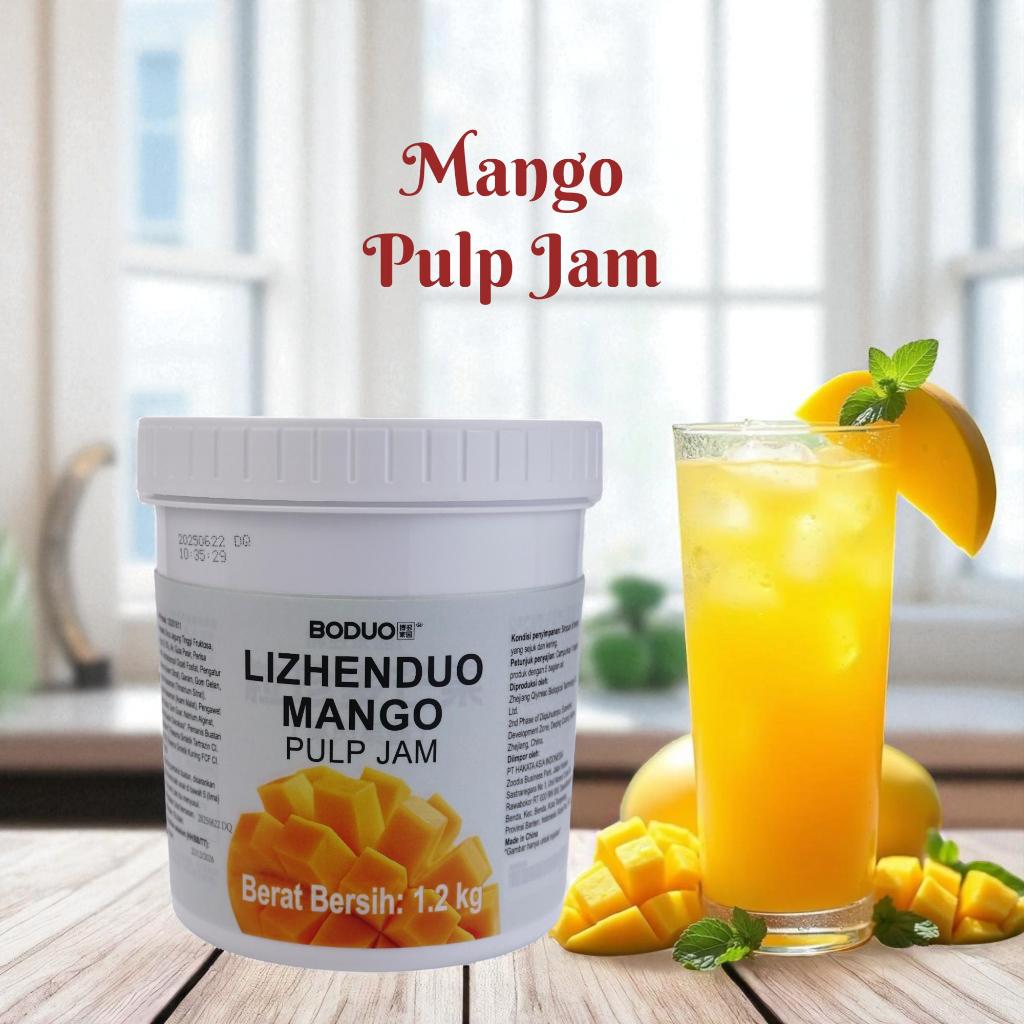 Lizhenduo Mango Pulp Jam  - Selai Mangga - 1200 Gram