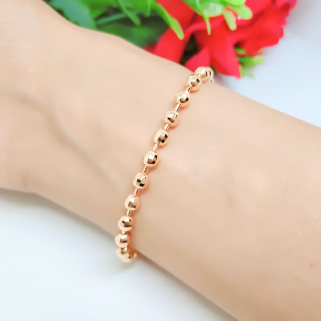 Gelang Dewasa Biji Lada Merica Manado Aksesoris Lapis Emas Terbaru